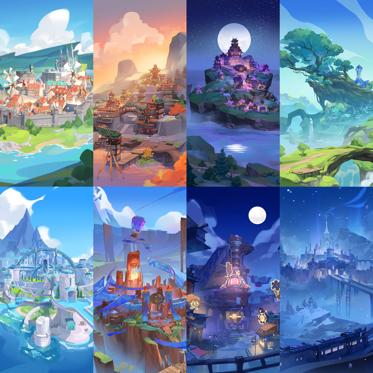 Genshin 8 Cities Bundle